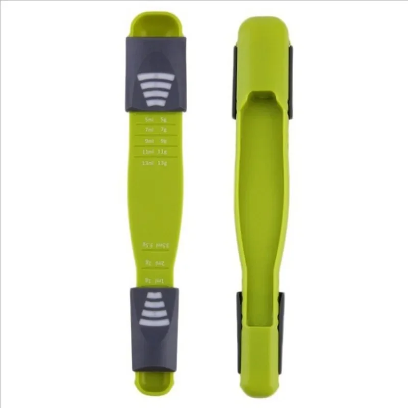 Adjustable Measuring Spoons with Scale Eight Stalls Measuring Spoon for Salt Soup Coffee Tea Powder Gram Spoon Kitchen Gadgets Kitchen Measuring Spoons Measuring Spoon Set