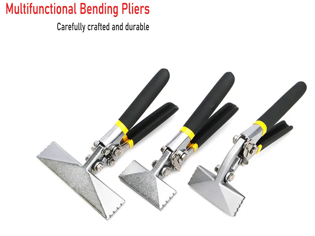 

Sheet Metal Bending Pliers Multifunctional Hand Seamer Wide Jaw 80mm/150mm Elbow traight Handle Crimping Welding Folding Tools