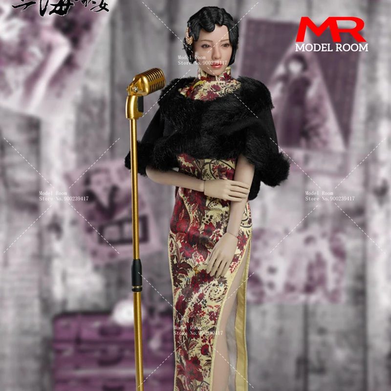 

Super Duck SET046 A 1/6 Shanghai Singer Movable Eye Head Sculpt Cheongsam Set Model Fit 12'' TBL S09C Female Soldier Action Body