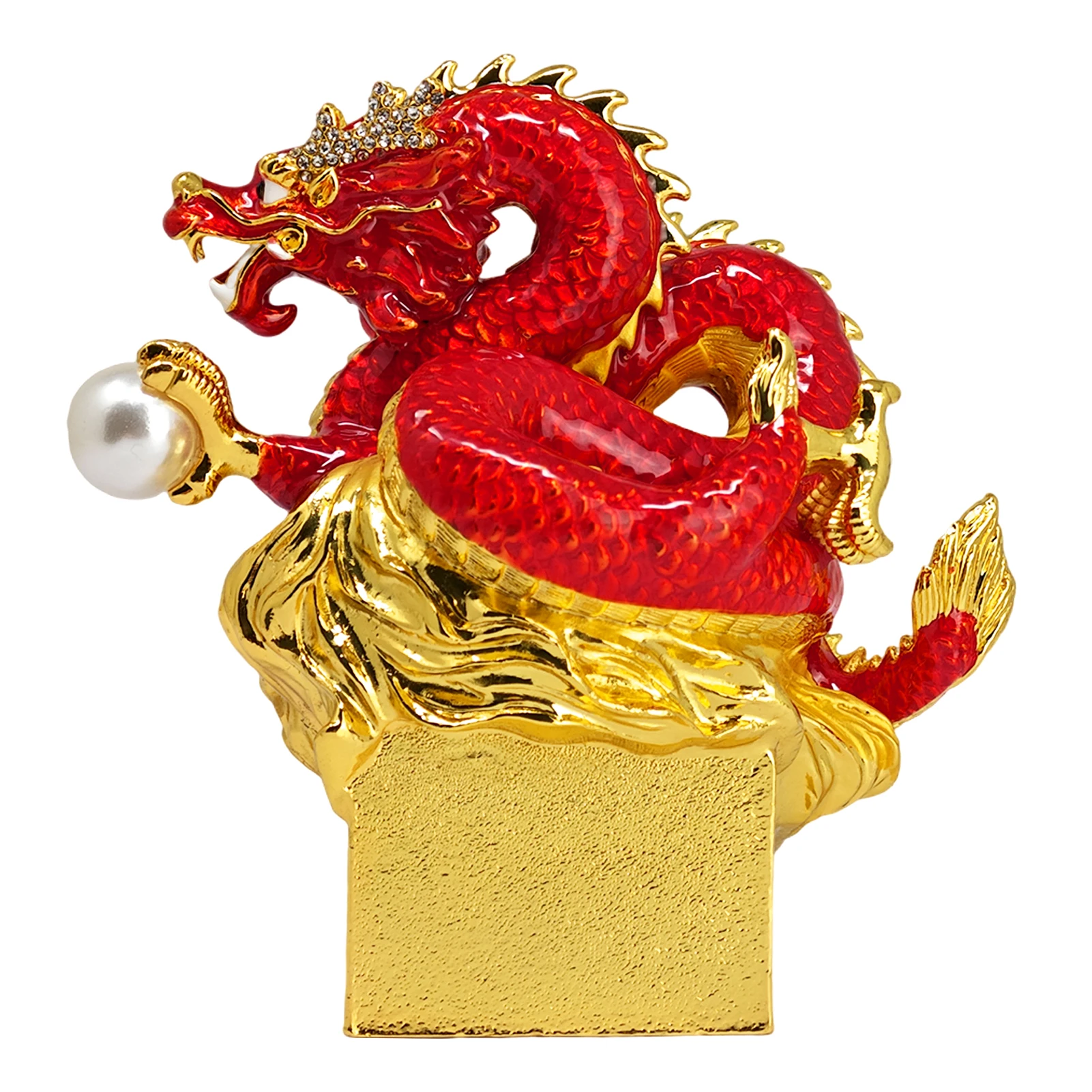 Feng Shui Dragon Among All Men Amulet Statue Wealth and Successful Career Powerful Energy Figurine 4
