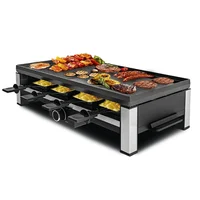 Mini Barbecue Grill Non-electric Raclette Machine Electric Steak Grill PTFE 2000 Electric Portable Smokeless Bbq Grill Aluminum 1