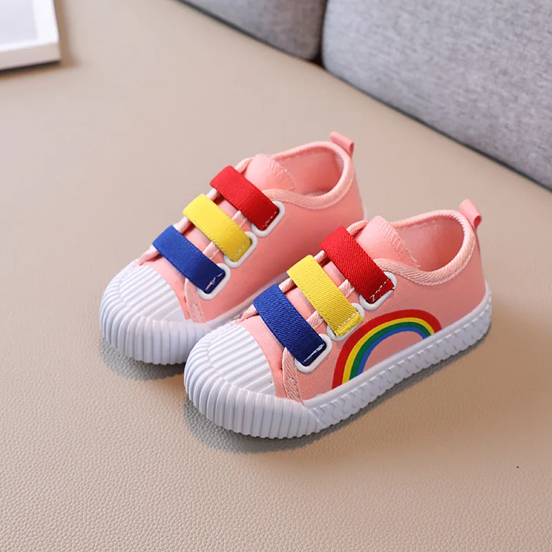 Autumn Casual Shoes Canvas Shoes Girls' Shoes Rainbow Shoes for