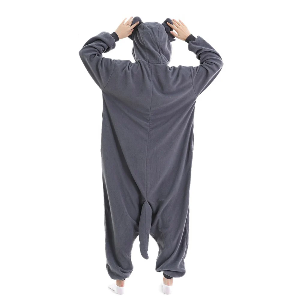 Women Pajamas Wolf Kigurumi Animal Onesie For Adults Fleece One-Piece Pyjamas Halloween Full Body Christmas Cosplay Costume Gift
