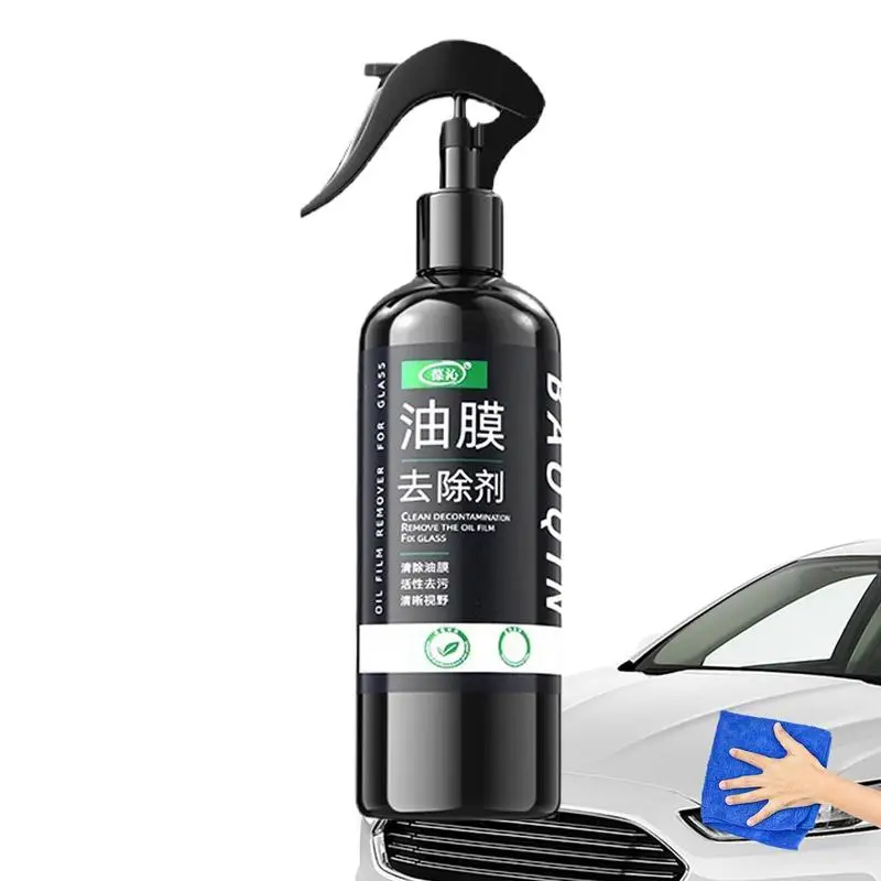 

Glass Oil Film Remover Glass Film Removal Windshield Stain Cleaner Spray Effective Multifunctional Stain Removal Cleaner Spray