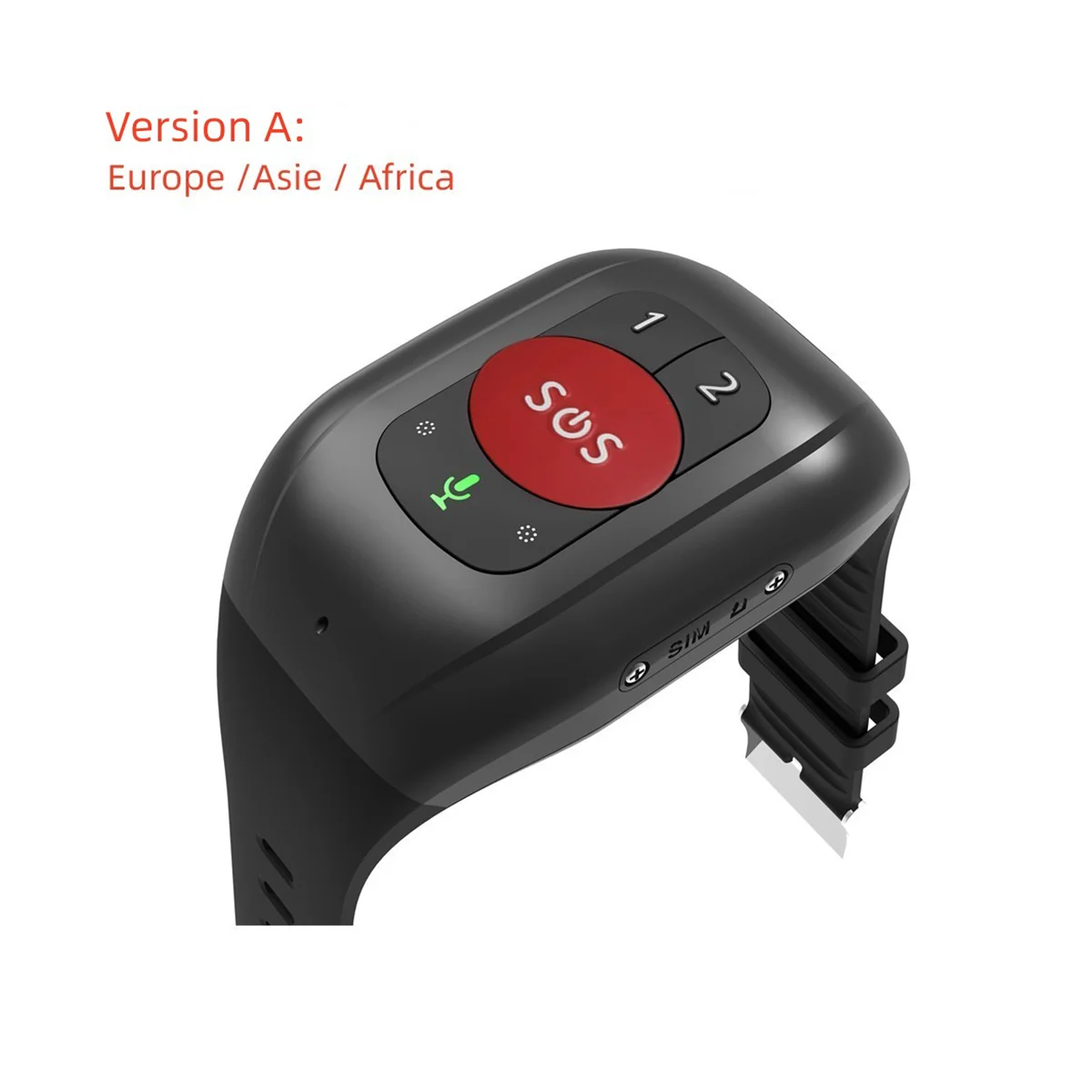 Elderly 4G SOS Watch GPS Tracking Wristband Bracelet Emergency Alarm Heart Rate Blood Pressure Monitor