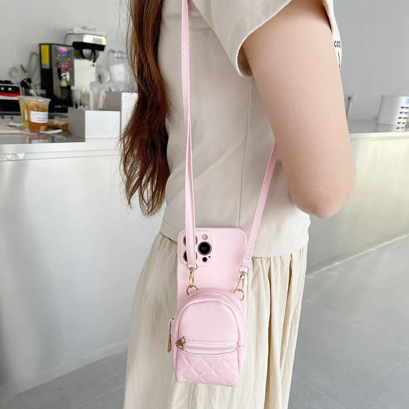 Niedliche Kartentasche Silikonhülle für Samsung X-COVER 5 7 M13 M12 M53 Schöne Cartoon-Brieftaschenhülle für Galaxy M52 M32 M62 M31 M33 M51_voghion.com