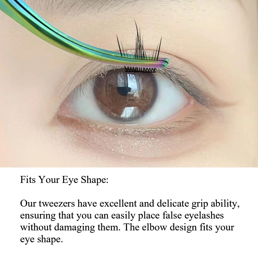 NAGARAKU D01 02 03 04 Lash Cluster Tweezers DIY Lashes Pink Tweezer Volume False Eyelash Extensions Lash Applicator Makeup Tools 4