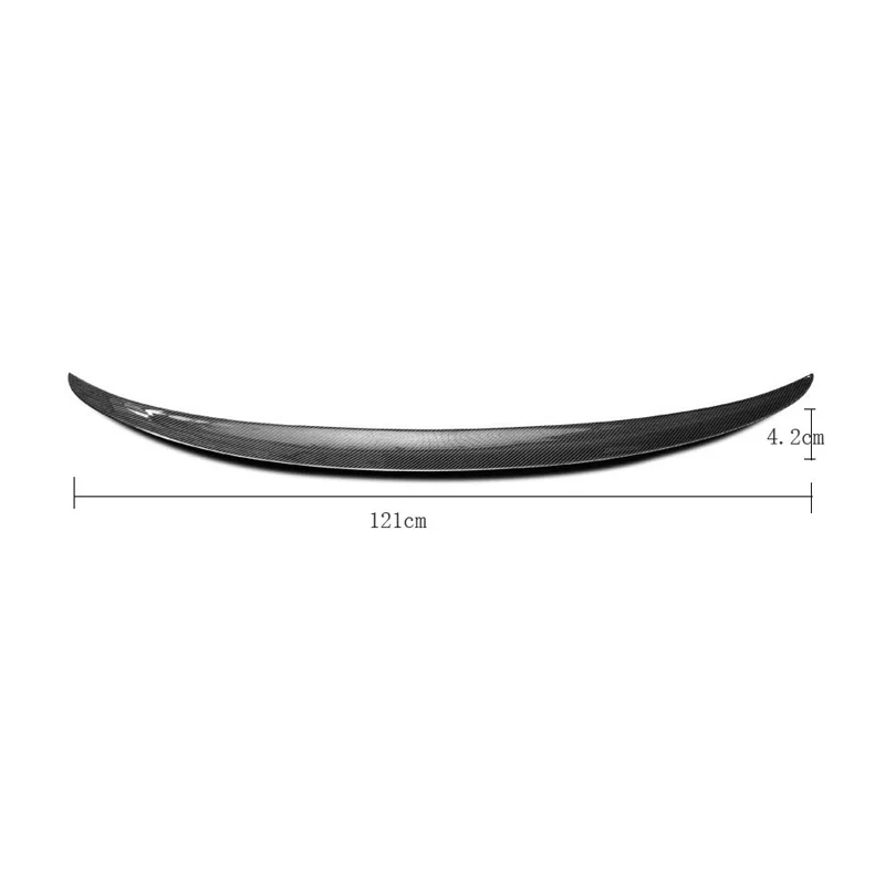 Spoiler universale 121 cm Car-Styling 5D Wing Trunk Carbon Look Per Audi BMW Toyota Honda KIA Hyundai Opel Tutte le auto - immagine 3