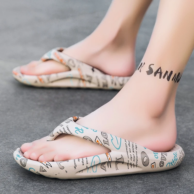 تنفس الشاطئ شبشب رجالي حجم كبير للجنسين الوجه يتخبط الصيف الترفيه الشرائح أحذية رجالي خفيفة الوزن الصنادل الناعمة Zapatillas