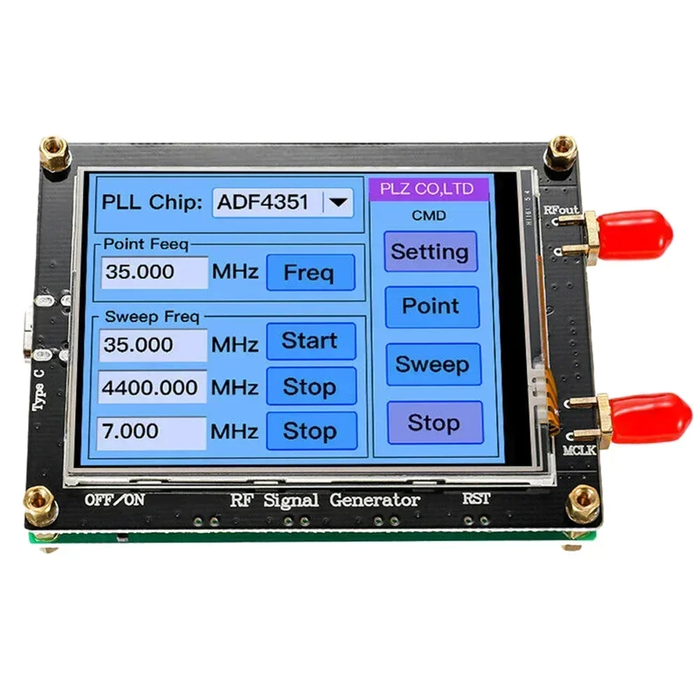 Signal Generator 1set ADF4351 35M-4.4G RF PLL Touch-Screen With USB Cable signal generator,signal generator kit