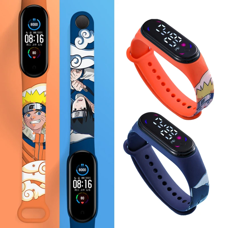 Anime Naruto Led Watch Electronic Waterproof Digital Sports ACCESSORIES