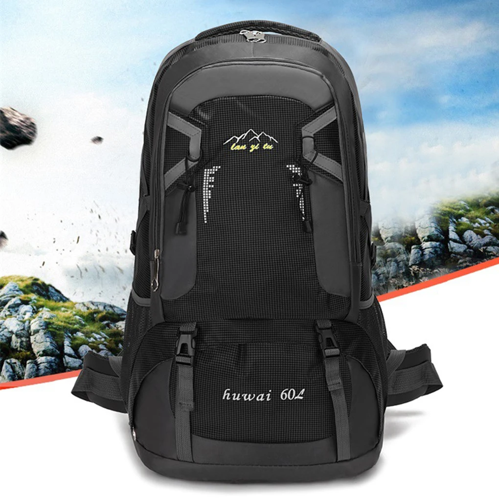 60L Backpack Outdoor Large Capacity Waterproof Rucksack Climbing Pack Zippered Portable Lightweight Bag 3 60L Backpack Outdoor Large Capacity Waterproof Rucksack Climbing Pack Zippered Portable Lightweight Bag 3