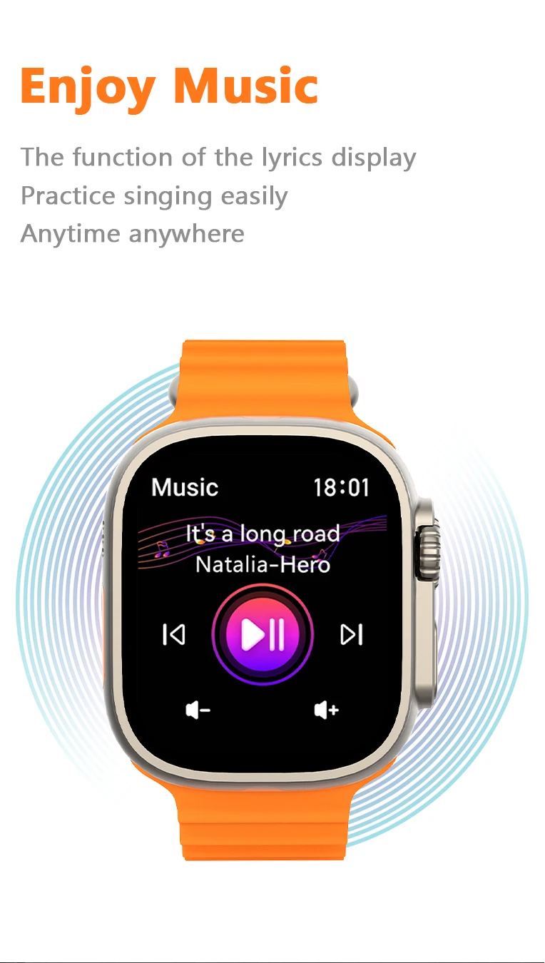 HD8 Ʈ + Ʈ ġ , 49mm 2.2 ġ HD ũ ħ NFC Ʈġ   ƮϽ ġ, ȵ̵ IOS IWO Ʈ 3