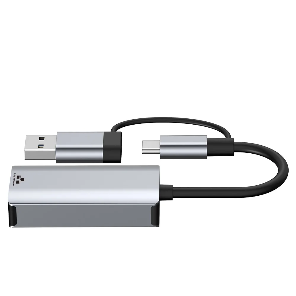 2500 Mbit/s Ethernet-Adapter USB 3.0 Typ C Netzwerkkarte 2,5 G Ethernet Gigabit-Adapter Lan-Karten-Hub für MacBook iPad Win 7/8/10/11 – Detail 9