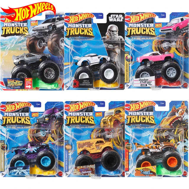 Original Hot Wheels Monster Truck Car Diecast 1:64 Voiture Maga Wrex Big  Foot Loco Punk Kid Boys Toys for Children Birthday Gift - AliExpress