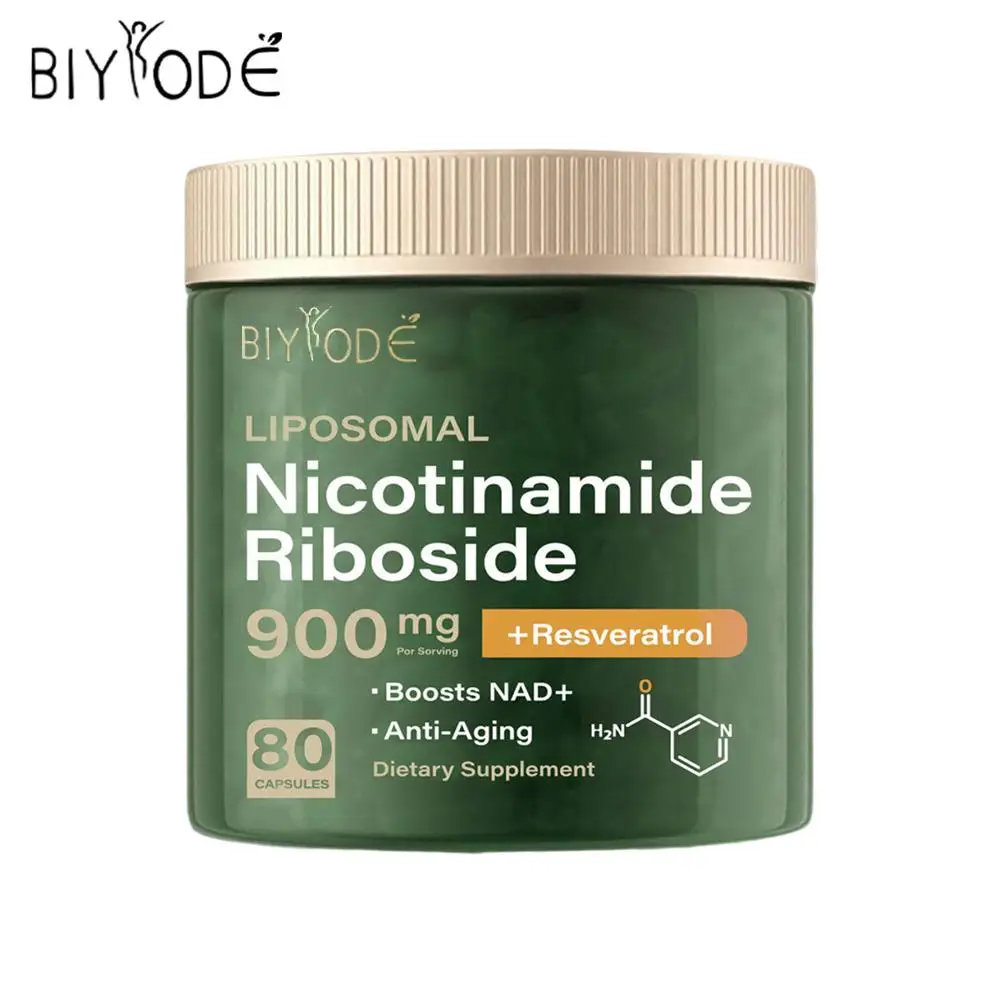 NAD Supplements Nicotinamide Riboside Capsules Natural Energy Anti-Aging Longevity Cellular Health