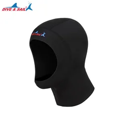 Ultra - Thin 1mm Neoprene Dive and Surf Hood - S (Black)