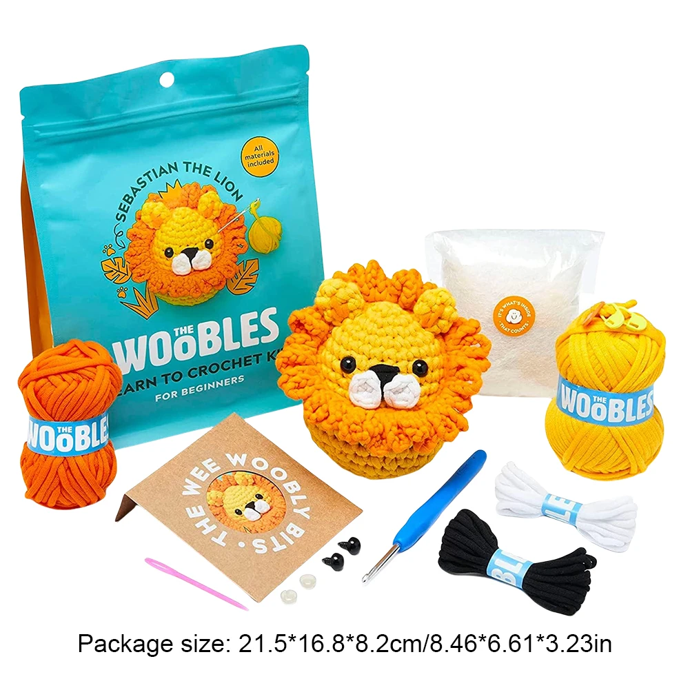 Crochet Kit with Crochet Yarn Video Tutorials Starter Kits for Adults Kids Learn How To Starter Kit crochet kit