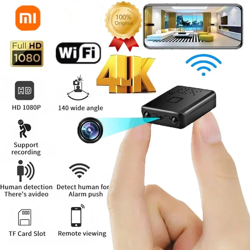 Mini Digital Camera Xiaomi Mini Camera Full HD 4K WiFi 5G Night Vision Remote Security Monitoring Home Protection Waterproof Video Recorder