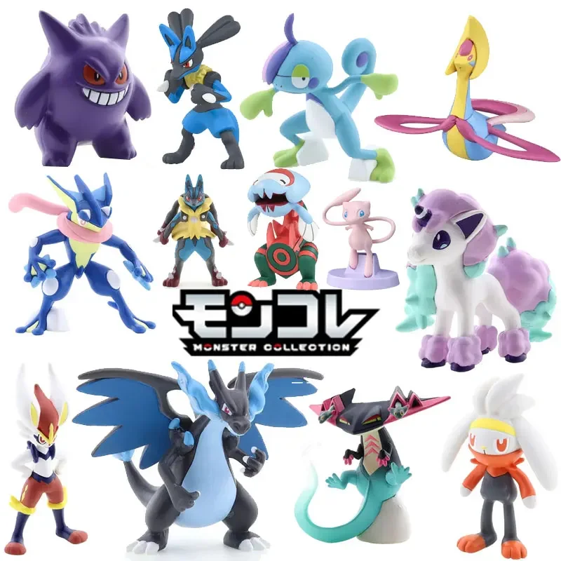 

Takara Tomy Tomica Pokemon Pocket Monsters Moncolle 3-5cm Mini Resin Anime Figure Toys for Children Collectibles