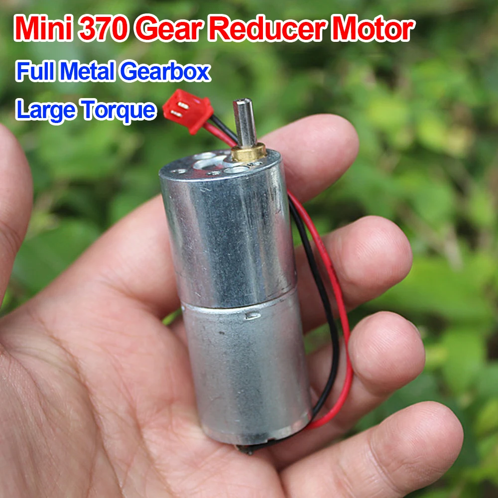 Mini 370 Gear Motor DC 5V12V 44RPM Slow Speed Large Torque Reduction