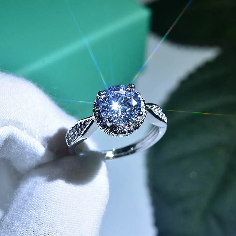Dainty Women Engagement Rings AAA Cubic Zircon Silver Color Delicate Proposal Ring for Lover High Quality Wedding Jewelry | Украшения и