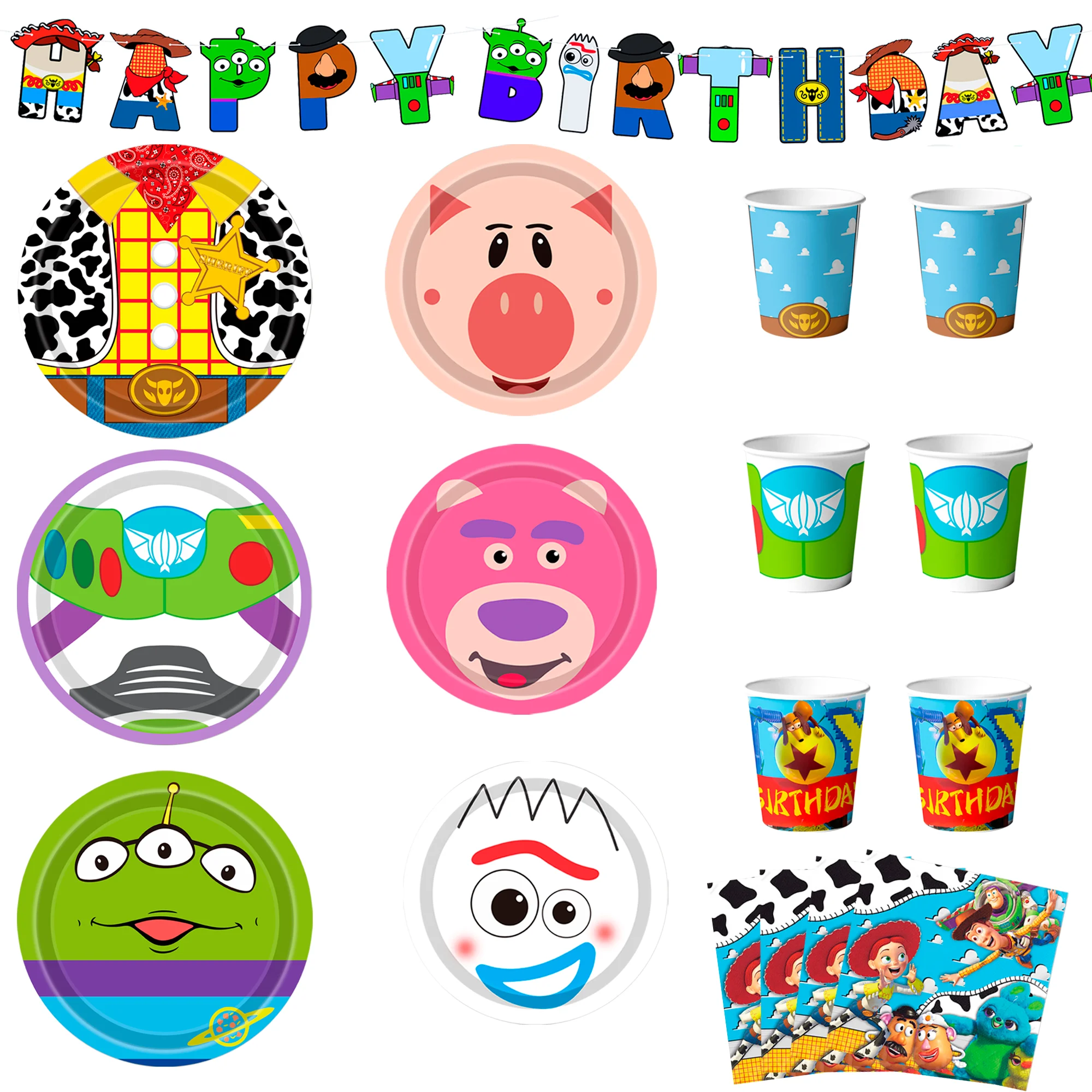 Décoration Fête Anniversaire Toy Story: Assiettes, Gobelets