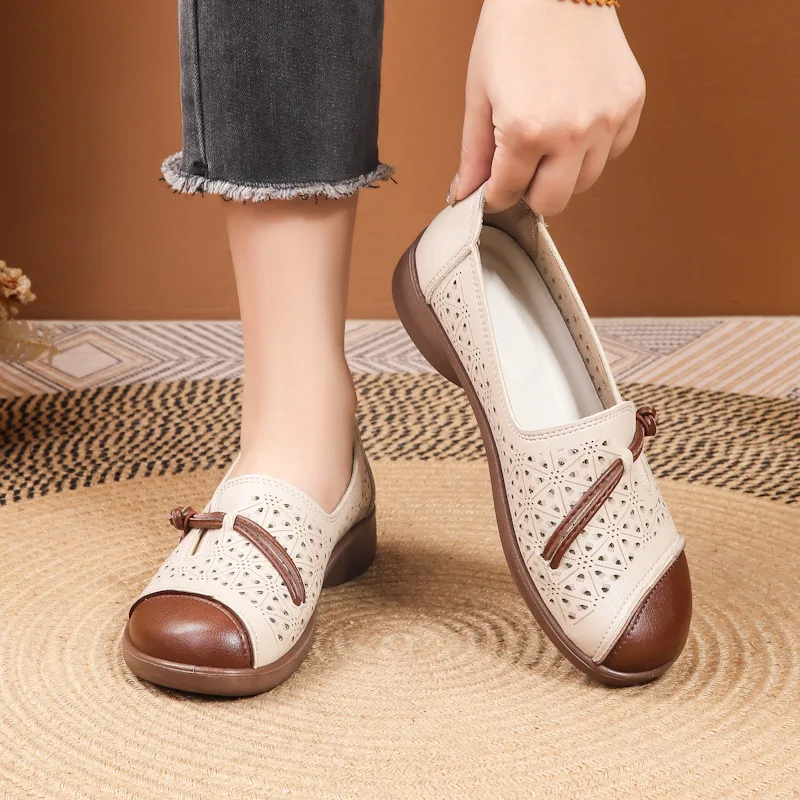 Women Ballet Flat Shoes Fashion Women Casual Shoes Breathable Women's Loafers Shallow Comfort Mom Shoes Ladies Zapatillas Mujer