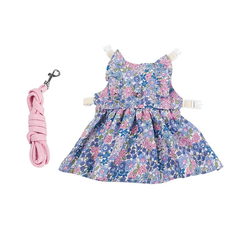 thumbnail image 1 of Vestido de falda de conejo chinchilla de moda para animales pequeños, ropa dulce para mascotas con hebilla, accesorios para mascotas de conejillo de indias y gatos, 1 of 5