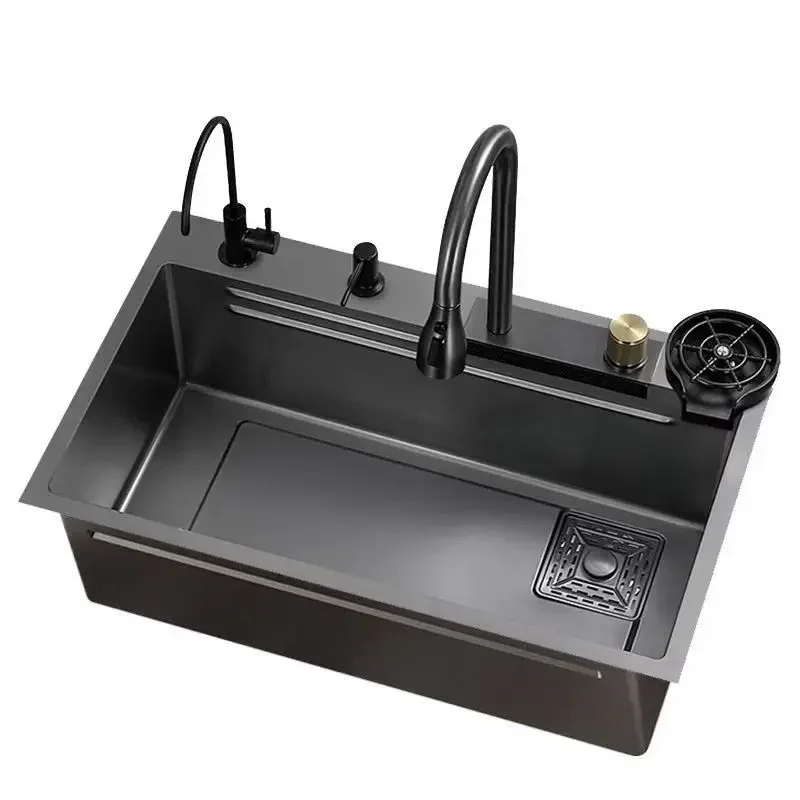 Thickened 304 Sink Stainless Steel Sink Single Vegetable Basin Dishwasher Table Stainless Steel Kitchen Accessories Basin Large 6