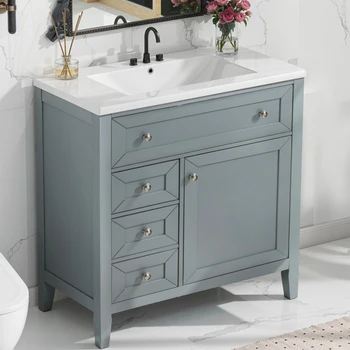 Solid Wood Bathroom Vanity 1