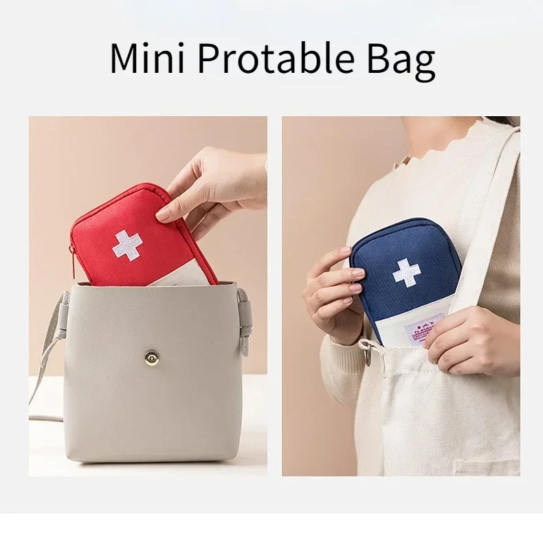 Portable First Aid Medical Kit Travel Outdoor Camping Useful Mini Medicine Storage Bag Camping Emergency Survival Bag Pill Case