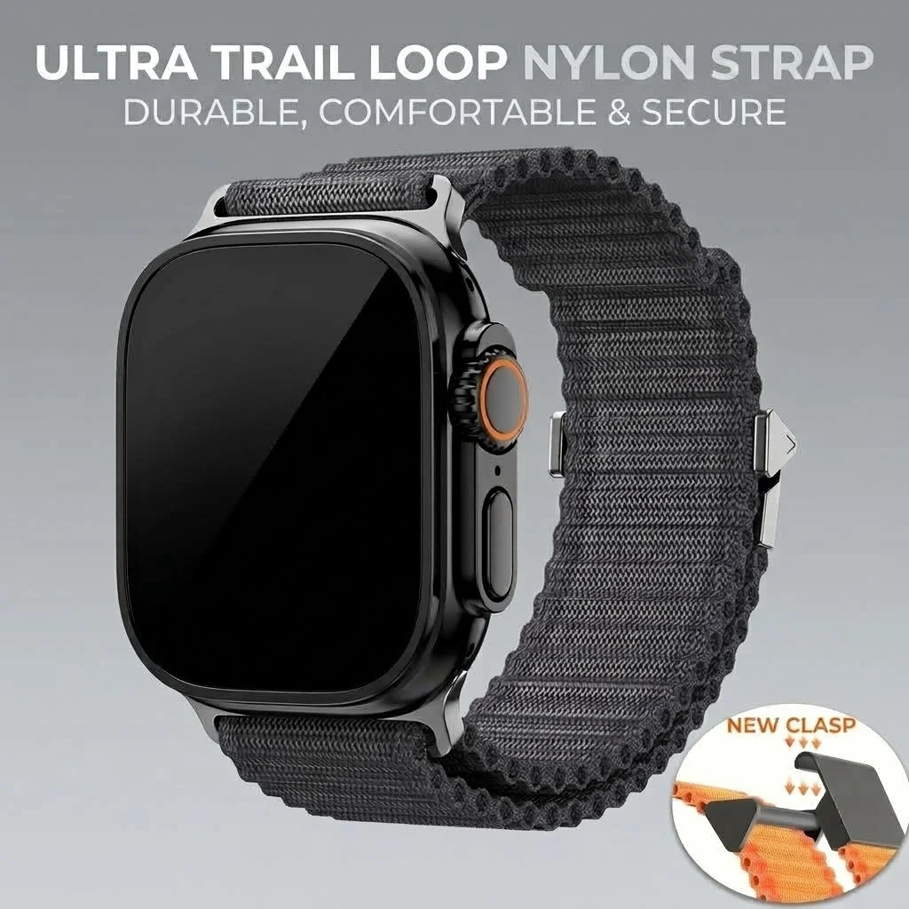 Nylon Trail Loop Strap for Apple Watch - Adjustable Sports Band Bracelet