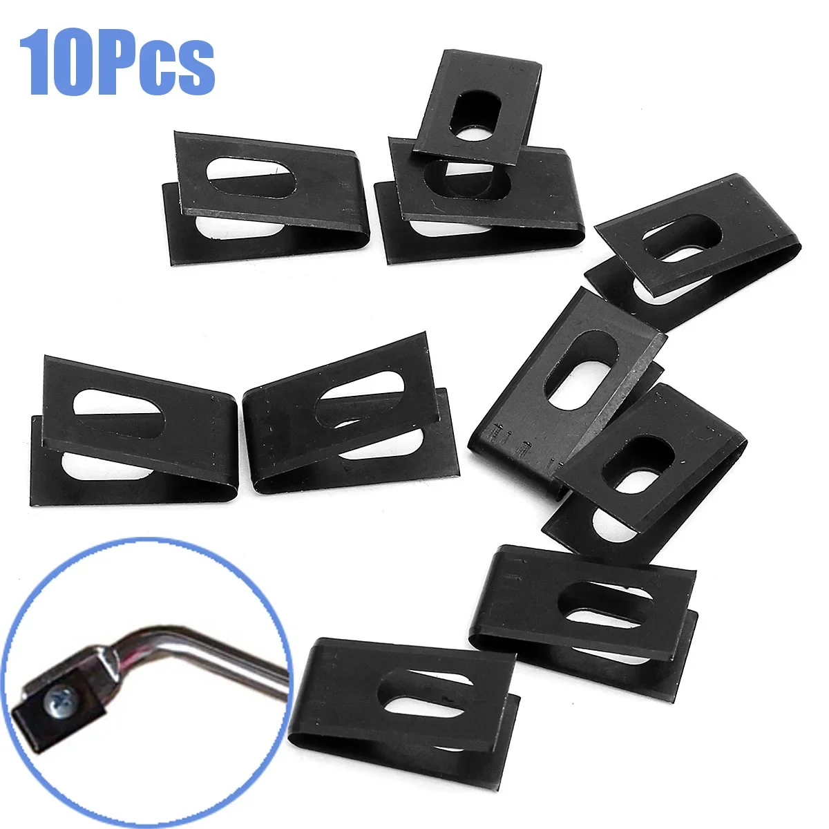 10X Painted Black Matt Iron Floor Vinyl Welding Grooving U And V Blades 20X10MM