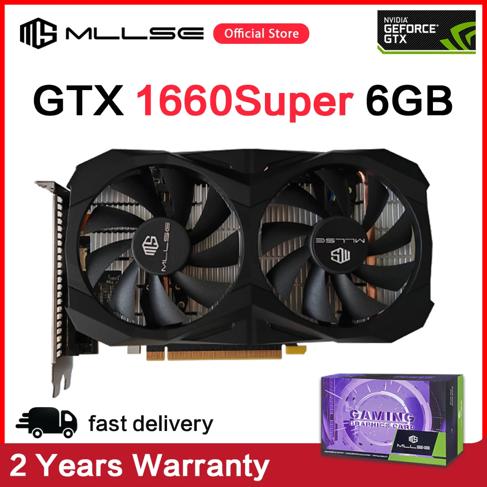 Видеокарта MLLSE Gaming Graphics Card GTX 1660 Super 6GB GDDR6 192 Bit PCI-E 3.0×16 8Pin gtx 1660super 6gb game placa de video