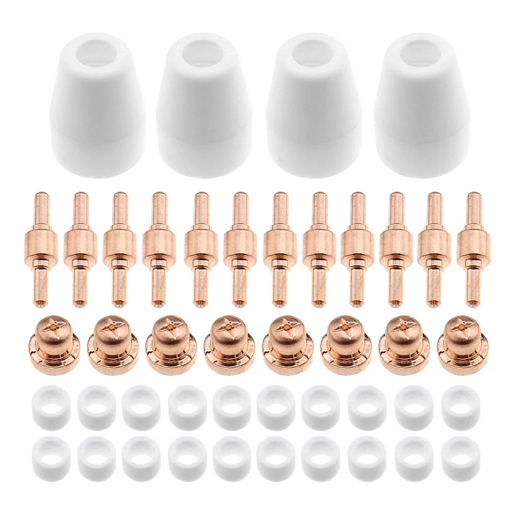 65Pcs PT31 CUT30-50 Plasma Cutter Consumables Air Plasma Welding Cutting Tips For Parkside Rilon Mitech UNT Riland 6
