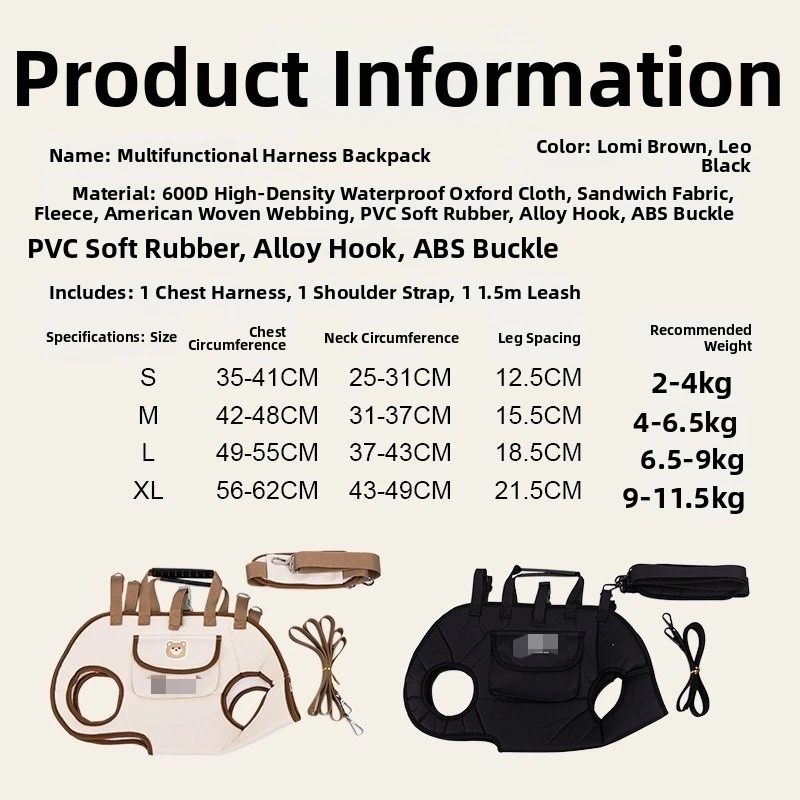 Ventilated Pet Carrier Backpack -Outdoor Travel Bag for Cats & Dogs, Lightweight Shoulder Strap & Handles with Adjustable Straps