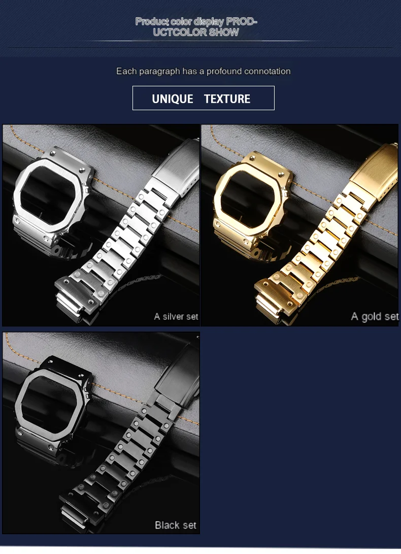 GM-5600 Mod Kit for G-SHOCK Small Block 3229 GM5600 Case and Strap