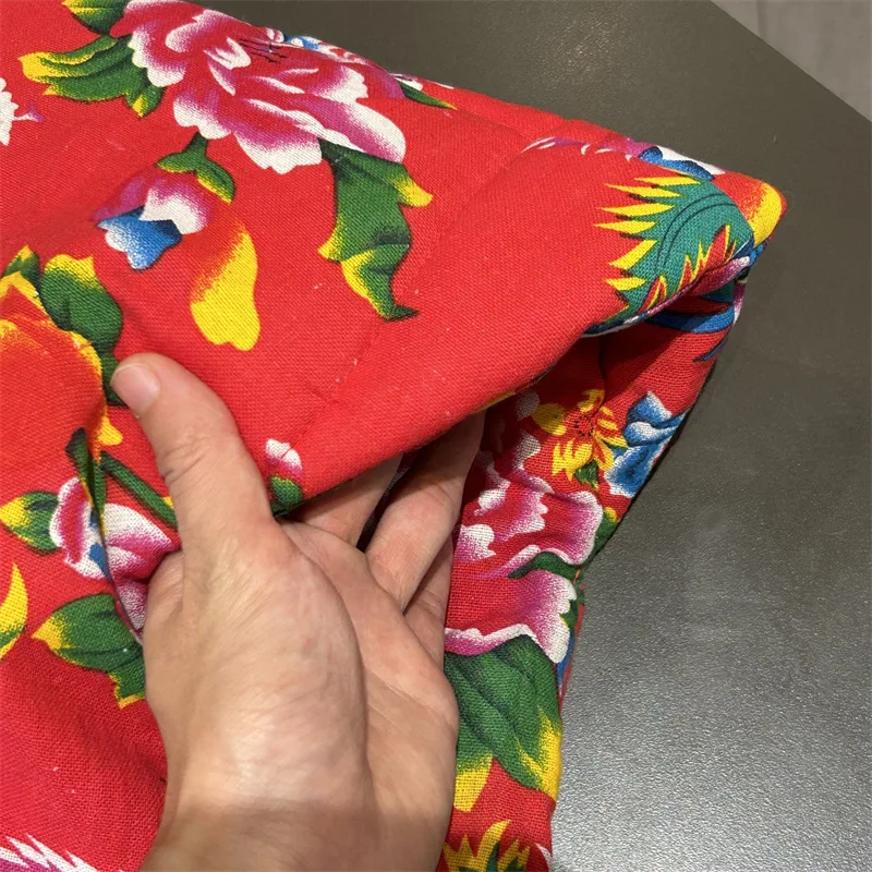 Lustige übergroße Blumen hut Foto Requisiten Neujahr Nordosten großen Bomber hut für Erwachsene Kinder kreative festliche Kopf bedeckung – Detail 1