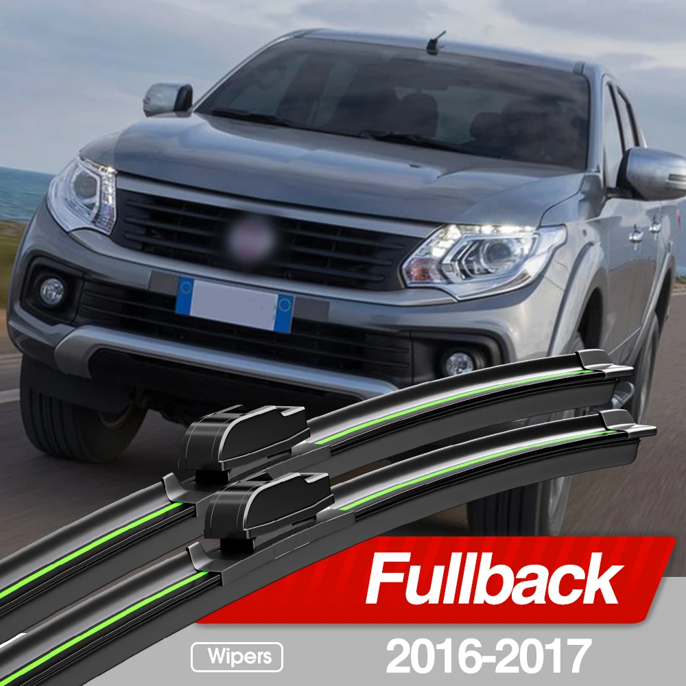 

For Fiat Fullback 2016-2017 Front Windshield Wiper Blades 2pcs Accessories Windscreen Window