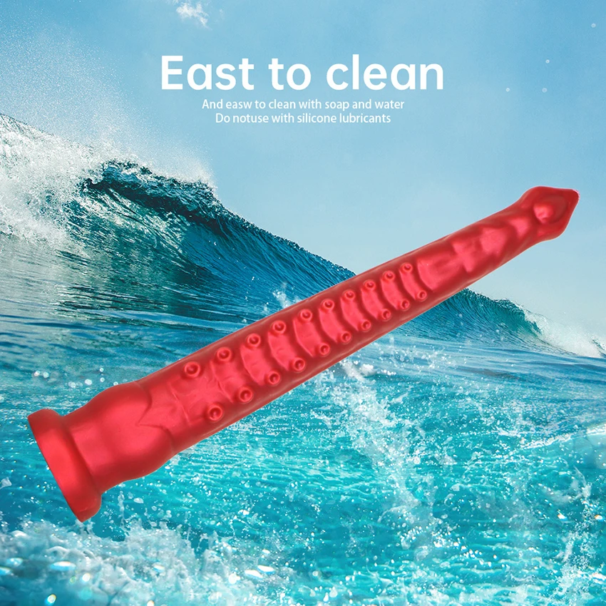 Octopus Tentacle Silicone Anal Dildo For Men And Women_voghion.com