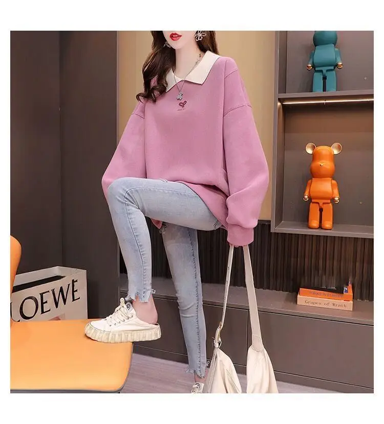 Streetwear Polo Neck Sweatshirt 5