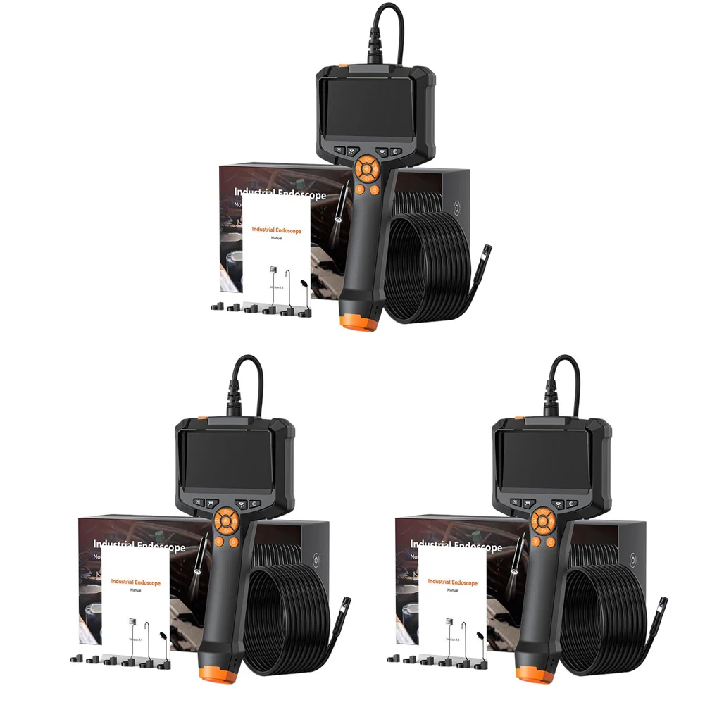 4.3인치 IPS 화면이 있는 휴대용 차량 테스터, 휴대용 파이프라인 카메라, 타입-C 충전식 배관 하수구 카메라 (실린더 배수관용)