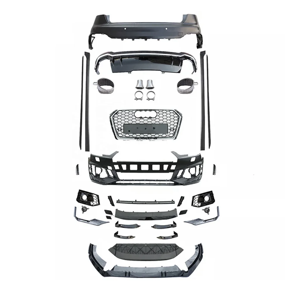 

Body kit With Grille For 2017-2019 Audi A4 B8 accessories parts Facelift Audi RS4 Type Body Kits