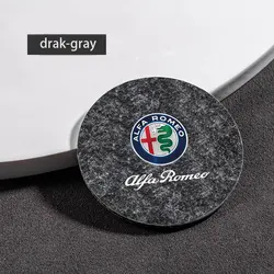 Deluxe Suede Car Cup Holder Coaster - Non - Slip Water Absorbent Mat (4pcs Gray Alfa)