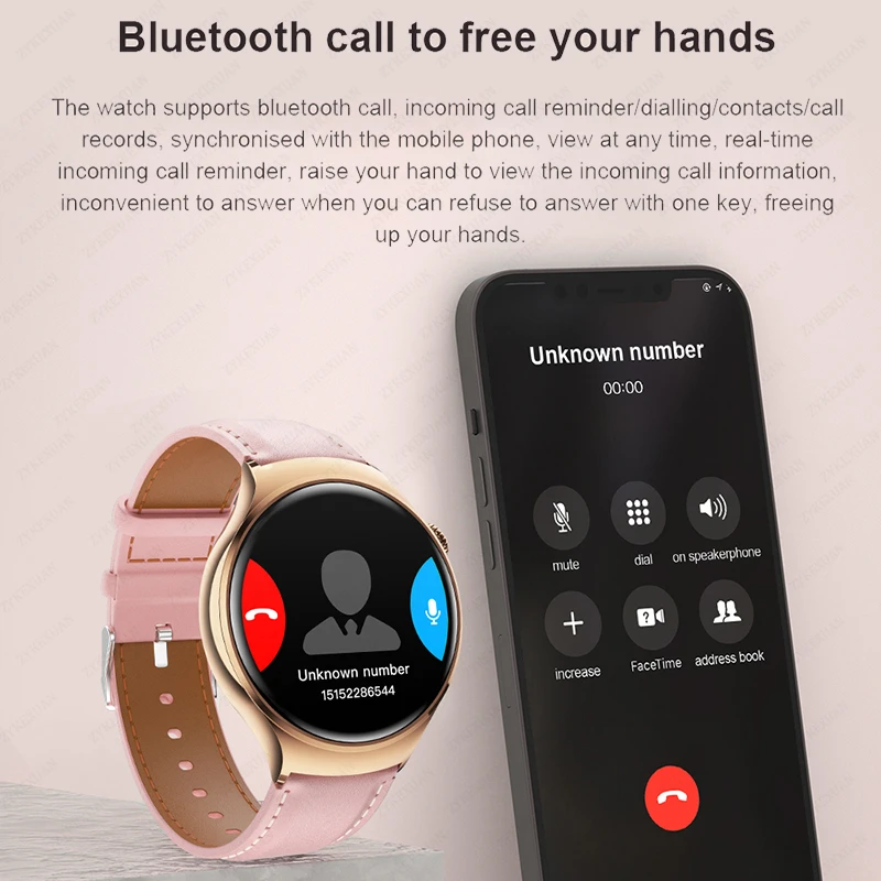 For Huawei Xiaomi NFC Smart Watch Women GPS Tracker 1.27 inch AMOLED Screen Bluetooth Call Lady Water Proof Smartwatch 2025 New 4