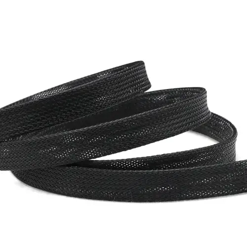 1~50m PET Braid Sleeves Black 2/4/6/8/10/12/14/16/20/25/30/35/40/50/60mm High Density Insulated Snake Skin Cable Wrap Sheath - Image 3