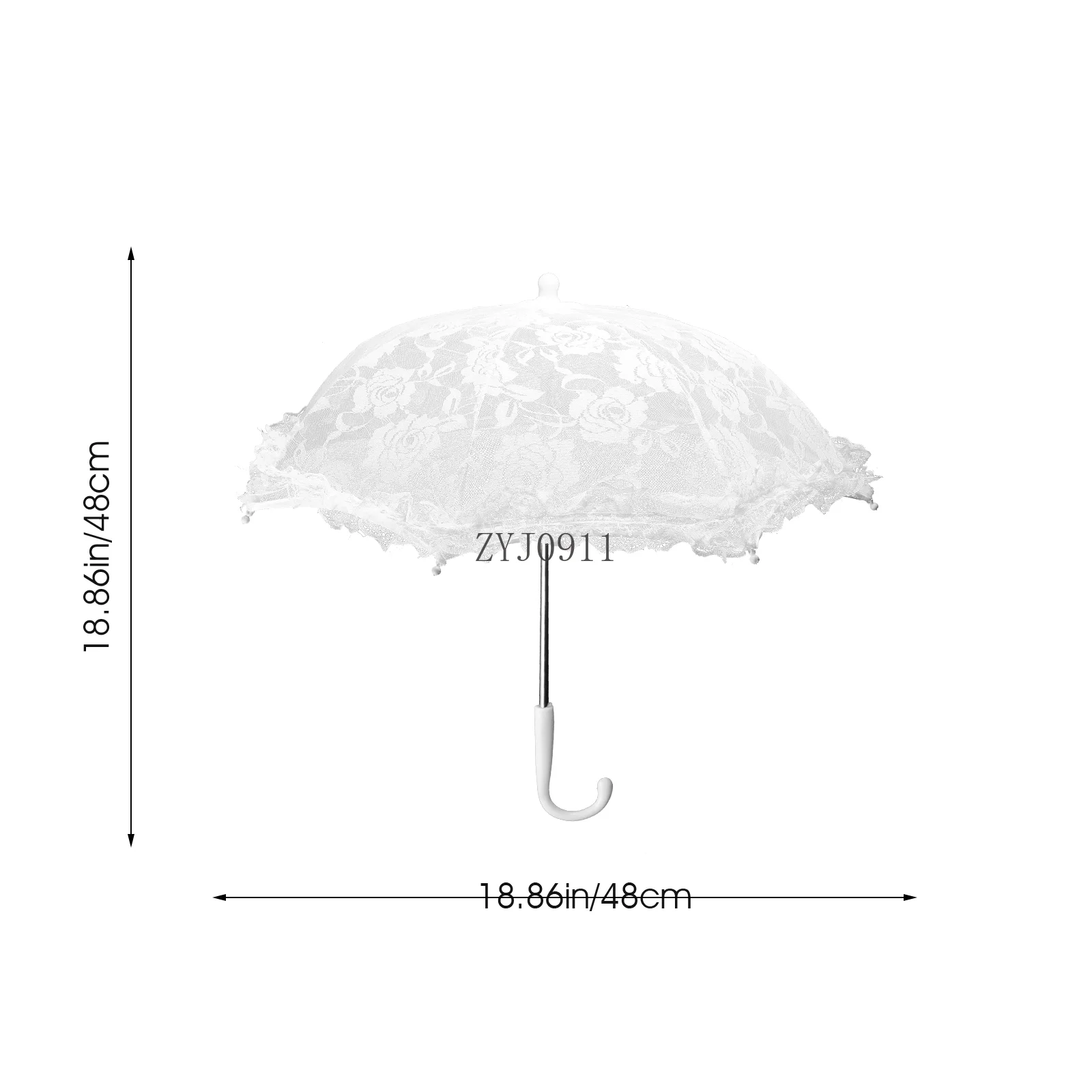*Prop Umbrella Embroidery Parasol Elegant Craft Bride Lace Ornament White Decorative Room Performance Mini Wedding Trim Lolita