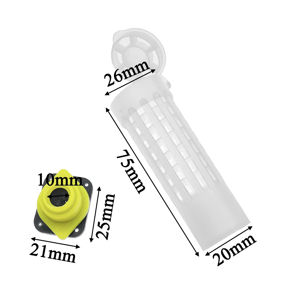 Beehive Nicot Queen Rearing Hair Roller Cages Protecting Cell Protector Cover Plastic Breeding Supplies 30PCS, beekeeping tools,beekeeping accessories