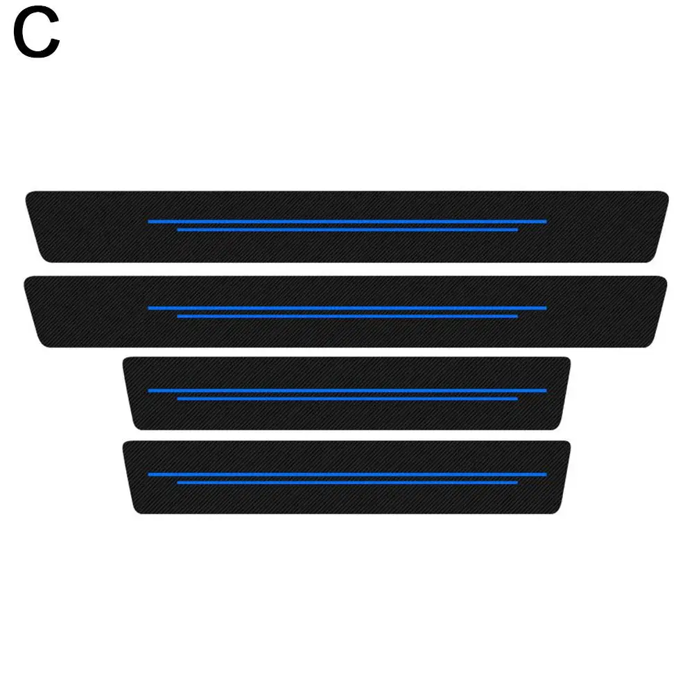 Universal Car Door Sill Protector Strips - Anti-Scratch Decorative Trim